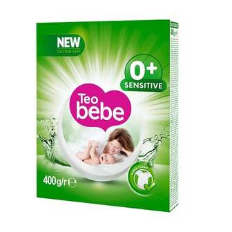 Порошок Teo Bebe New Cotton Soft 400г для прання дитячих речей автомат 