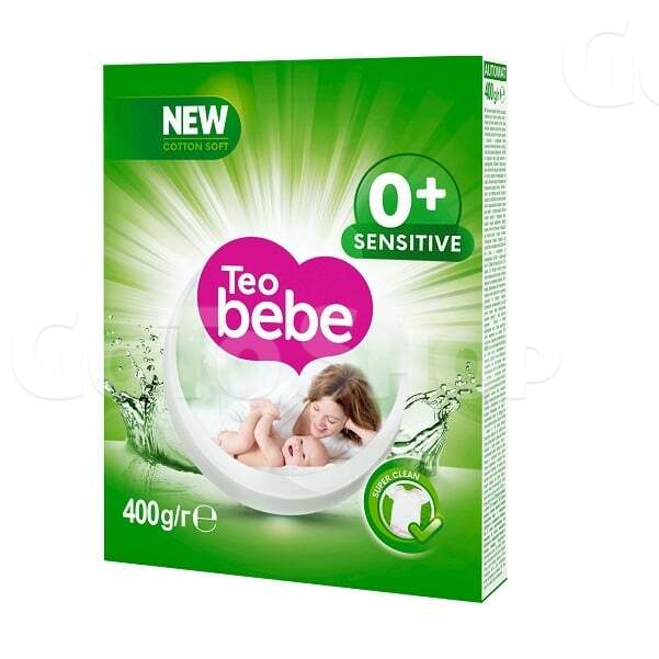 Порошок Teo Bebe New Cotton Soft 400г для прання дитячих речей автомат 