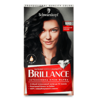 Фарба для волосся Brillance 890 Елегантний чорний шт