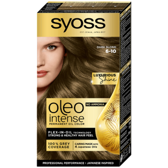 Фарба для волосся Syoss Oleo Intense 6-10 «Темно-русий» шт
