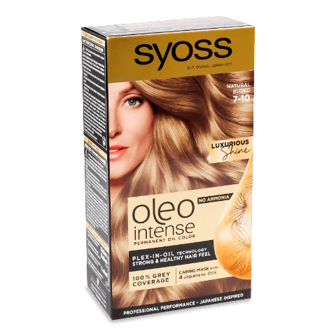 Фарба для волосся Syoss Oleo Intense 7-10 «Натуральний світло-русявий» шт