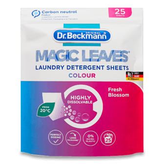 Серветки для прання Dr.Beckmann Magic Leaves Colour 25шт (25шт)