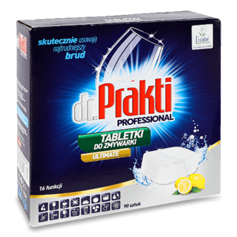 Таблетки для посудомийних машин Dr.Prakti Ultimate 90*16г