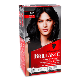 Крем-фарба для волосся Brillance №891 «Синьо-чорний» шт