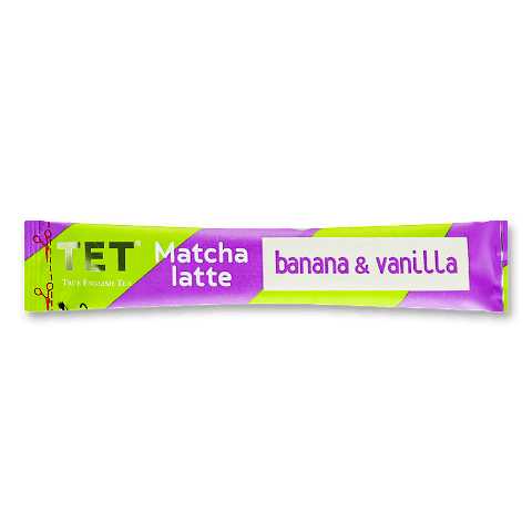 Напій на основі зеленого чаю TET Matcha Latte Banana&amp;Vanil 10г