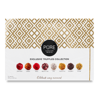 Цукерки Pure Chocolate трюфель асорті 265г