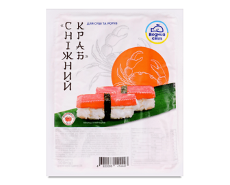 Палочки крабові Водний світ Сніжний краб заморожені, 500г