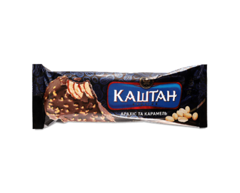 Морозиво Каштан арахіс та карамель в глазурі, 75г