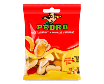 Цукерки Pedro «Мавпи та банани» жувальні, 80г