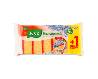 Губки кухонні Fino Мікропористі 5+1, 6шт