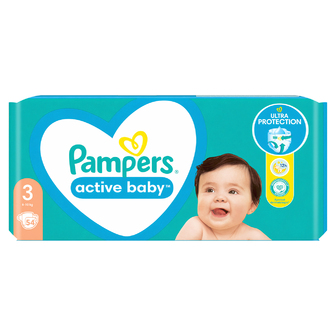 Пiдгузники дитячi Pampers одноразові Active Baby Midi 6-10 кг 54шт