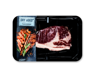Яловичий стейк Рібай Dry Aged охолоджений в/у, кг (100г)