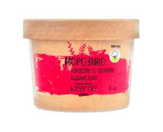 Морозиво «Крафтяр» кокосове з солоною карамеллю, 85г