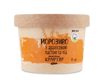 Морозиво «Крафтяр» з арахісовою пастою та чіа, 85г