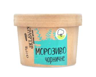 Морозиво «Крафтяр» з чорницею, 80г