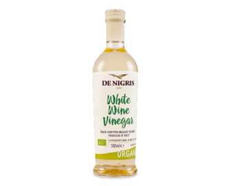 Оцет De Nigris з білого вина органічний, 500мл