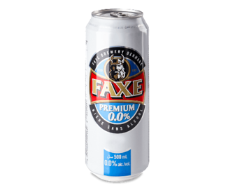 Пиво Faxe Free світле безалкогольне з/б, 0,5л (0,5л)