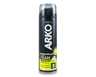 Піна для гоління ARKO Men з олією насіння конопель, 200мл