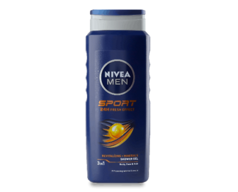 Гель для душу Nivea Men Sport 3в1, 500мл