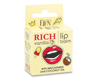 Бальзам для губ Elen Cosmetics Rich Vanilla, 9г