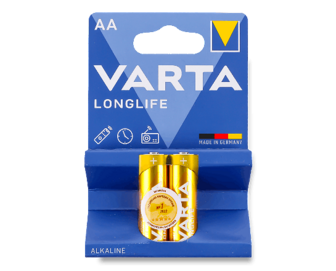 Батарейки Varta Longlife AA LR6, 2шт (2шт)