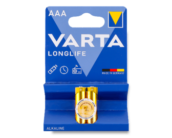 Батарейки Varta Longlife AAA LR03, 2шт (2шт)