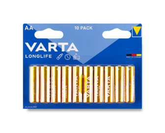 Батарейки Varta Longlife Alkaline AA BLI10, 10шт (10шт)