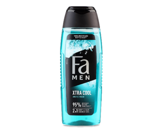 Гель для душу Fa Men Xtra Cool Arctic-Fresh 2в1, 250мл (250мл)