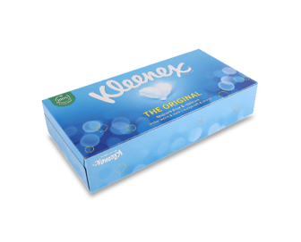 Серветки паперові Kleenex The Original 3-шарові, в коробці, 72шт (72шт)