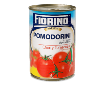 Томати Fiorino чері цілі в томатному соку, 400г
