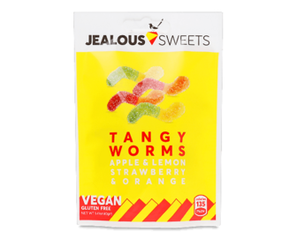 Цукерки Jealous Sweets Tangy Worms желейні, 40г