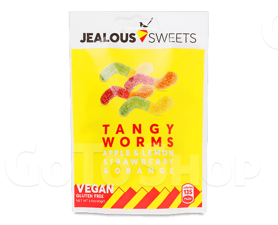 Цукерки Jealous Sweets Tangy Worms желейні, 40г