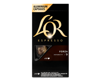 Кава мелена L'OR Espresso Forza смажена 10 капсул, 52г