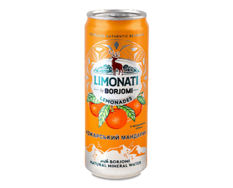 Напій Borjomi Limonati Аджарський мандарин сильногазований з/б, 330мл