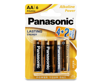 Батарейка Panasonic Alkaline Power LR06 4+2, 6шт