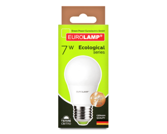 Лампа Eurolamp LED ECO P А50 7W 3000K E27, шт