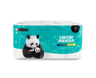 Папір туалетний «Сніжна панда» Extra Care Sensitive, 16шт