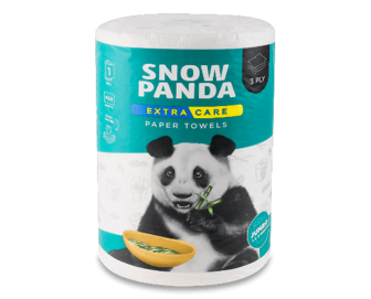 Рушники паперові «Сніжна панда» Extra Care Jambo Roll 450 аркушів, шт