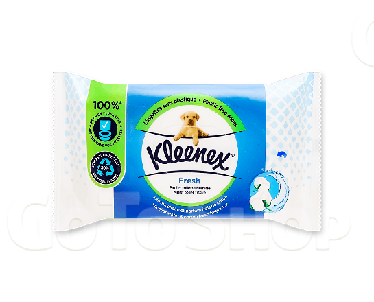 Папір туалетний Kleenex Fresh вологий, 42шт