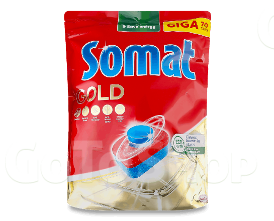 Таблетки для посудомийних машин Somat Gold, 70*17,6г