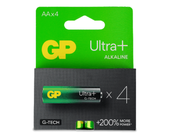 Батарейки GP Ultra+ Alkaline G-Tech AA LR6, 4шт