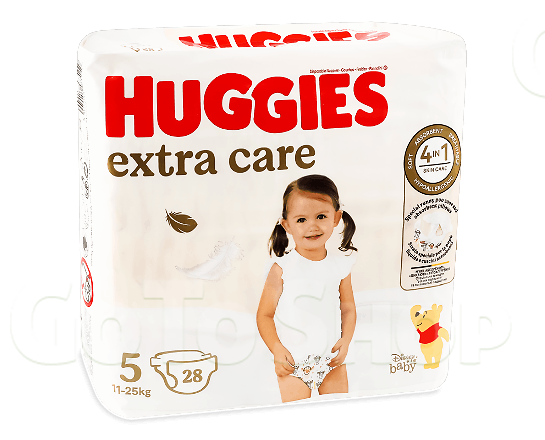 Підгузки Huggies Extra Care 5 (11-25 кг), 28шт