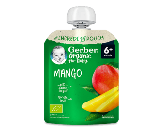 Пюре Gerber Organic з манго, 80г