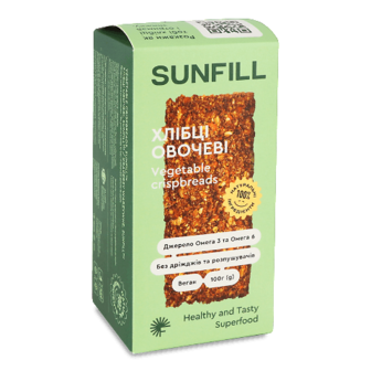 Хлібці SunFill овочеві 100г