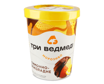 Морозиво «Три ведмеді» лимонно-шоколадне, 500г (500г)