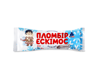 Морозиво «Рудь» «Ескімос» пломбір в шоколаді ескімо, 80г (80г)
