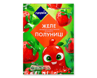 Желе зі смаком полуниці «Премія»®, 90г