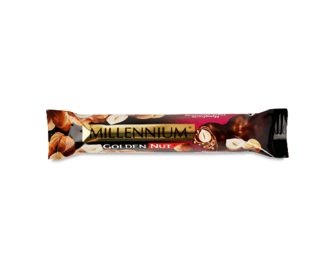 Шоколад чорний Millennium Golden Nut з цілим горіхом, 40г