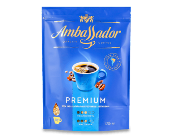 Кава розчинна Ambassador Premium натуральна сублімована, 170г