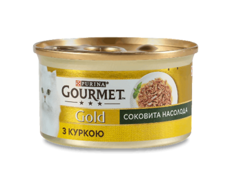 Корм для котів Gourmet Gold Соковита насолода з куркою, 85г